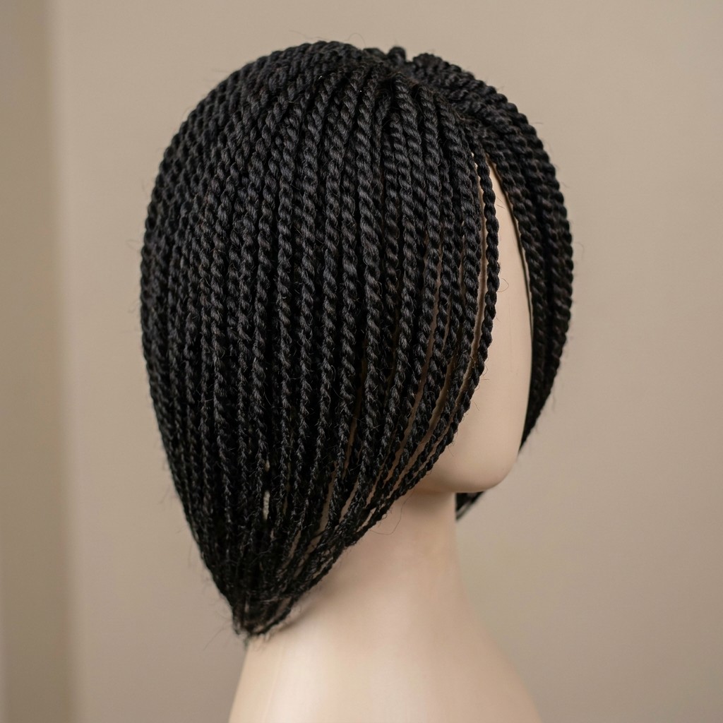 Twist braided wigs — Senegalese twist style with two-strand texture