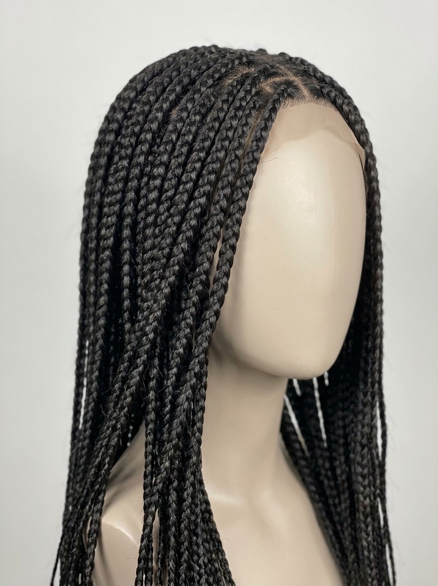 Medium knotless braids 24 inch full lace wig