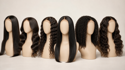 Bulk human hair wigs in different textures