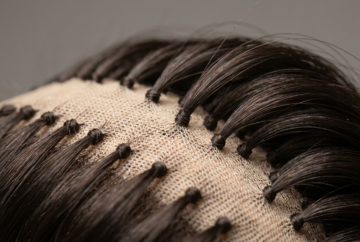 Swiss lace closure texture detail