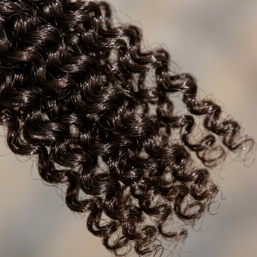 Jerry curl wig texture closeup — springy defined curls