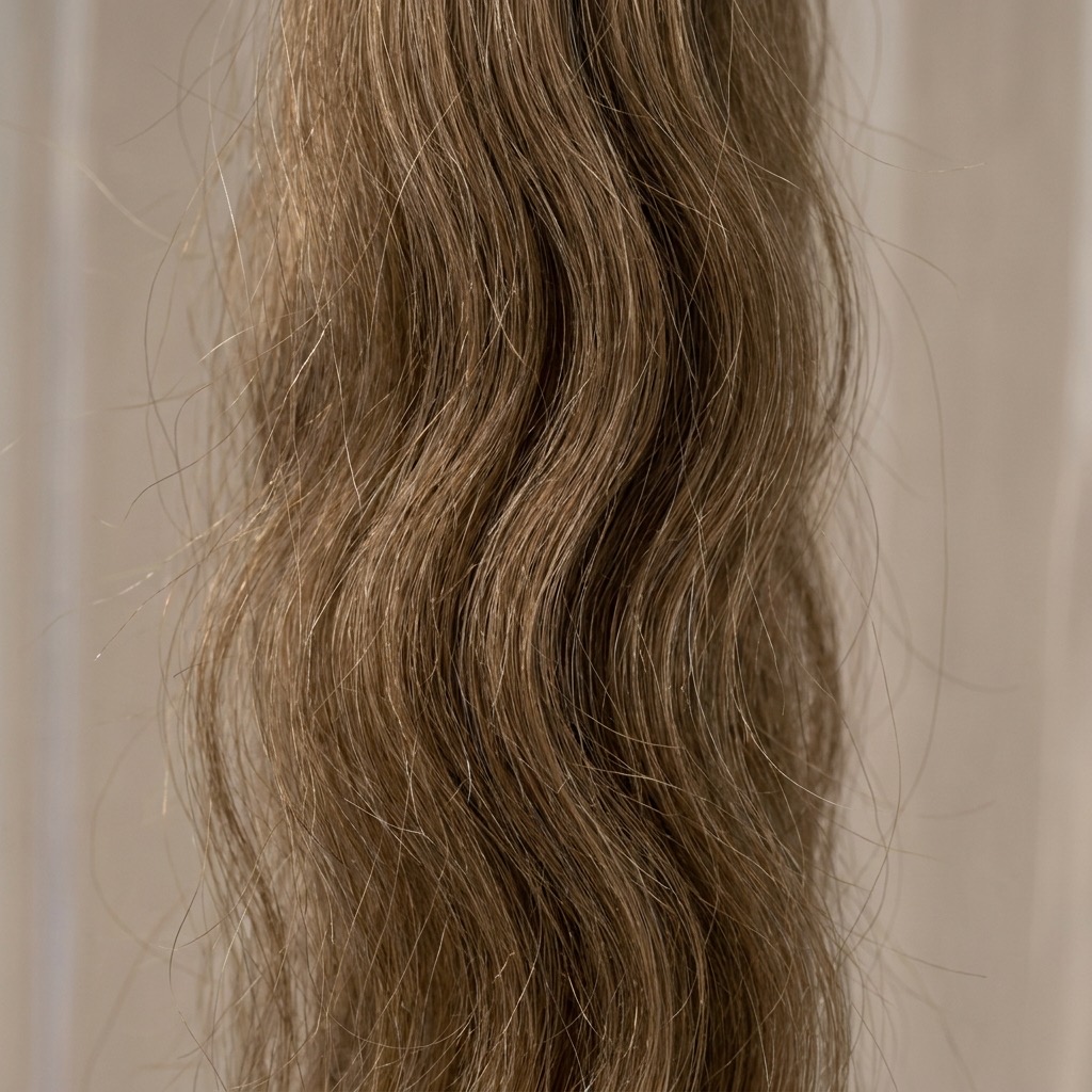 Water wave wig texture closeup — gentle ripple pattern
