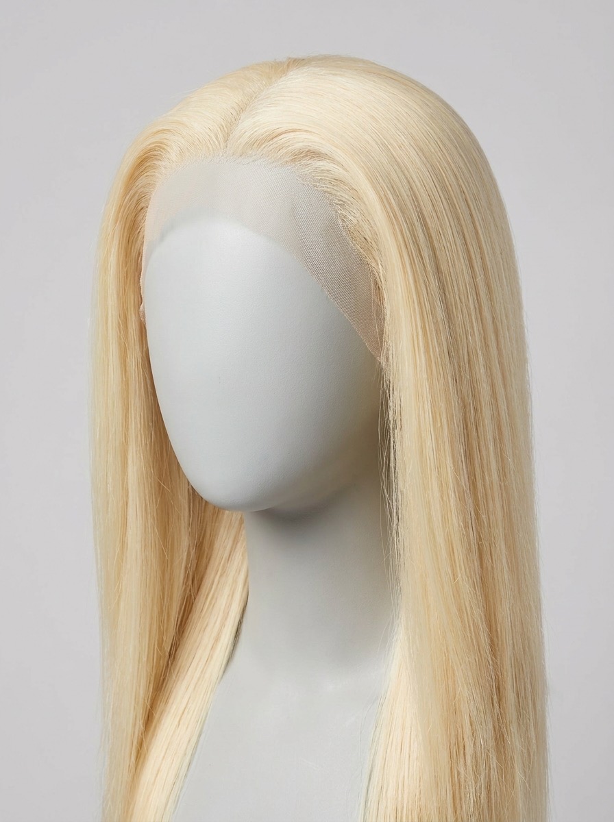 Full lace 613 blonde straight wig 150% density wholesale