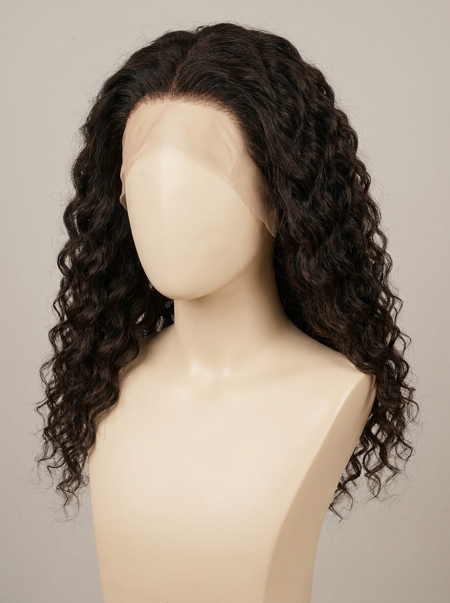 Full lace deep wave wig Swiss lace 200% density wholesale