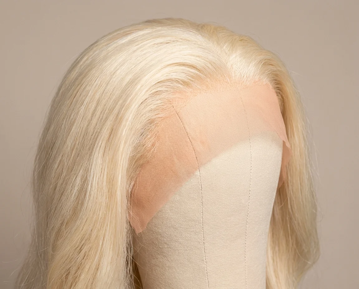 613 blonde HD lace front wig — platinum blonde on invisible HD lace