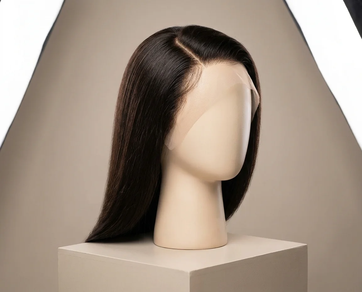 Bone straight HD lace front wig — 13x6 deep parting invisible lace