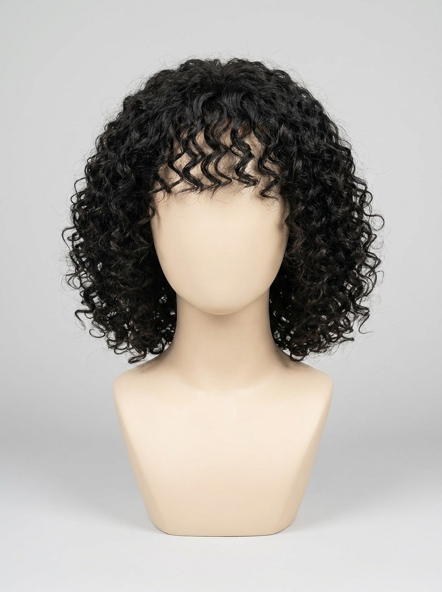 Curly bob wig