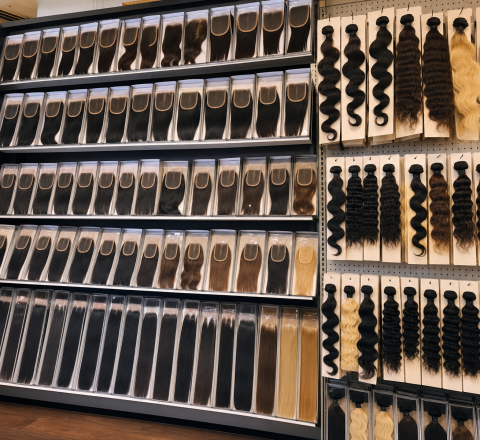 DIY reseller beauty supply display