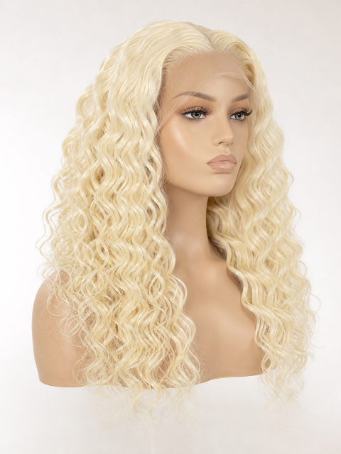 SW-LC-003 Loose Curly Blonde 613 Wig wholesale