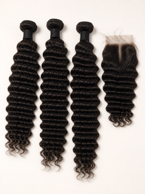 SW-DW-012 Deep Wave 3 Bundles + 1 Closure Deal