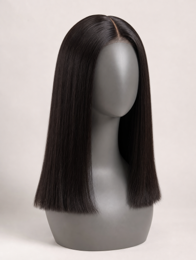 Glueless straight wig with 4x4 closure, beginner-friendly