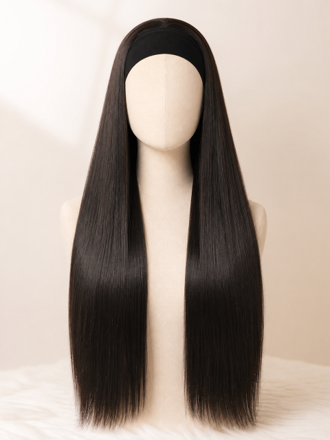 Straight human hair headband wig wholesale