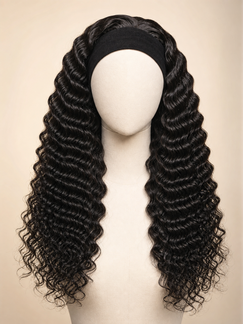 Deep wave headband wig wholesale supplier