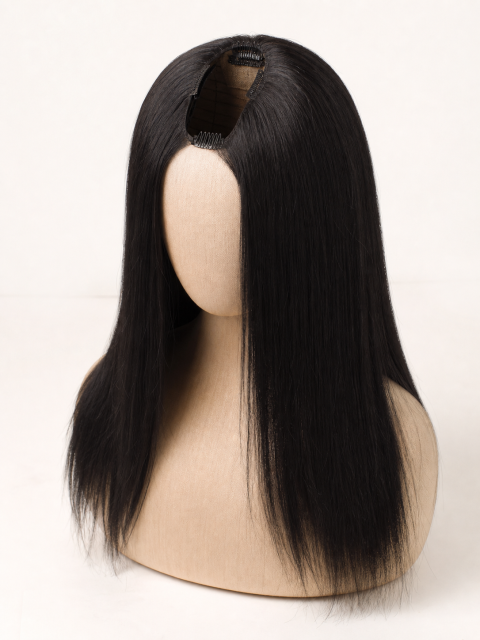 Wholesale U-Part straight human hair wig 12-26 inch